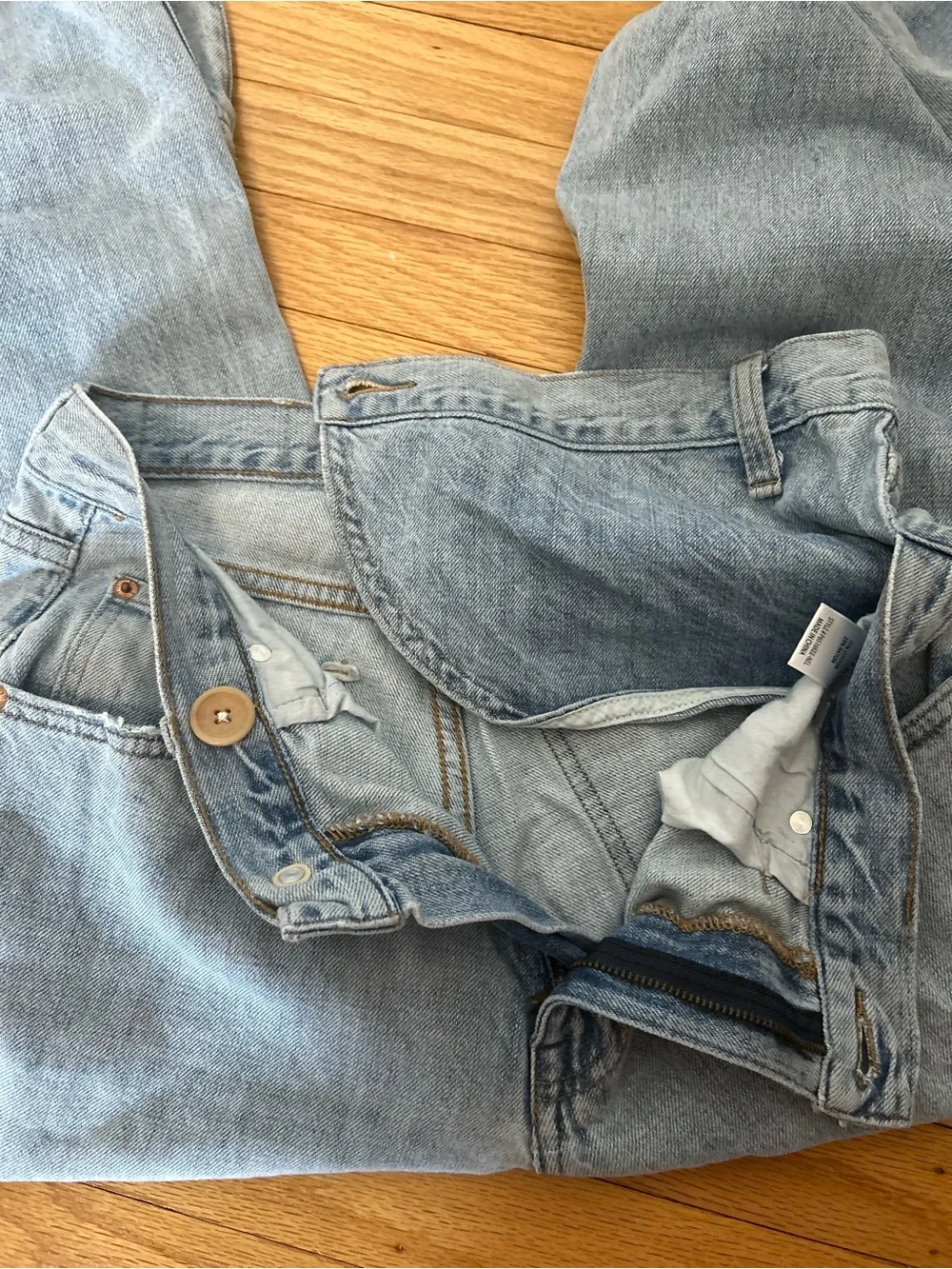 Pistola Bobbie Wide Leg Crossover Jeans - Picture 9 of 16